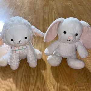 Hallmark Plush Lamb and Bunny Set - White